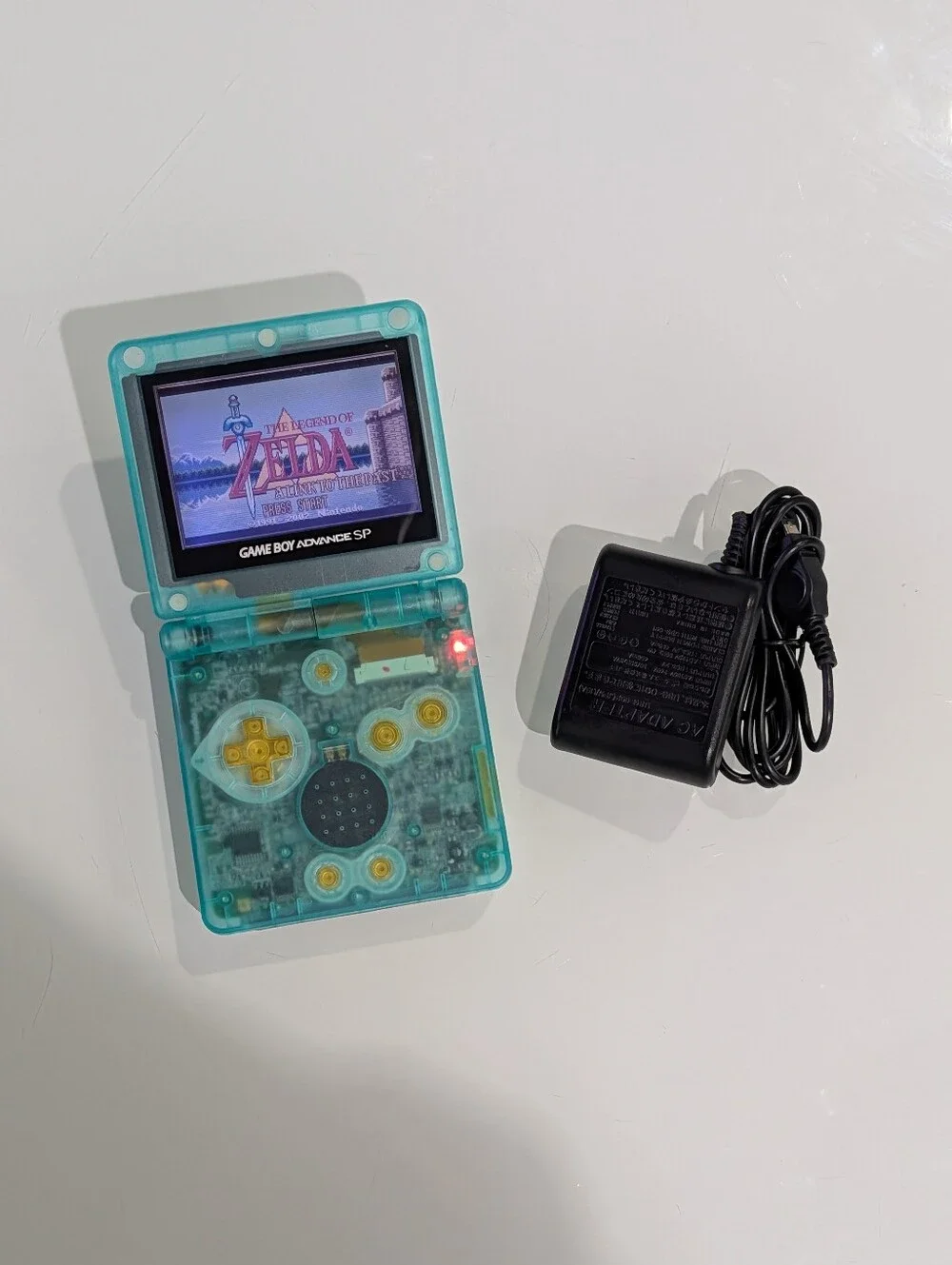 Transparent Clear Green Nintendo Game Boy Advance SP AGS-001 GBA SP